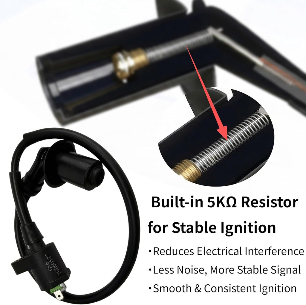 GY6 High Performance Racing Ignition Coil A7RTC Spark Plug Wire for SSR 125 50cc 110cc 125cc 150cc Engine Moped