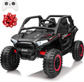 24V Ride on Car, 2 Seater XL Off-Road UTV w/4 RMP2000W Motors, Remote Control, Gift Flower, Bluetooth Music, LED