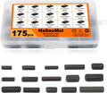175pcs Woodruff Key Assortment, Stainless Steel Round Ended Key