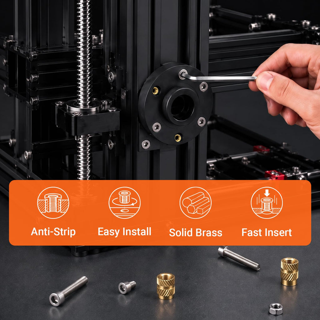 Preciva Heat Set Insert Tool, M5 Threaded Inserts Screw Kit for 3D Printing