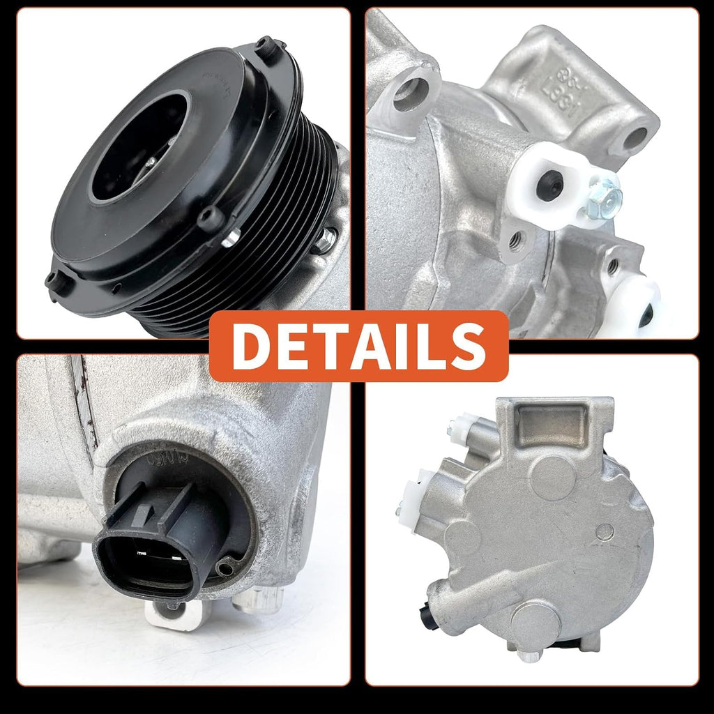 Air Conditioner AC Compressor with Clutch for Toyota Camry 2.4L 2007-2009