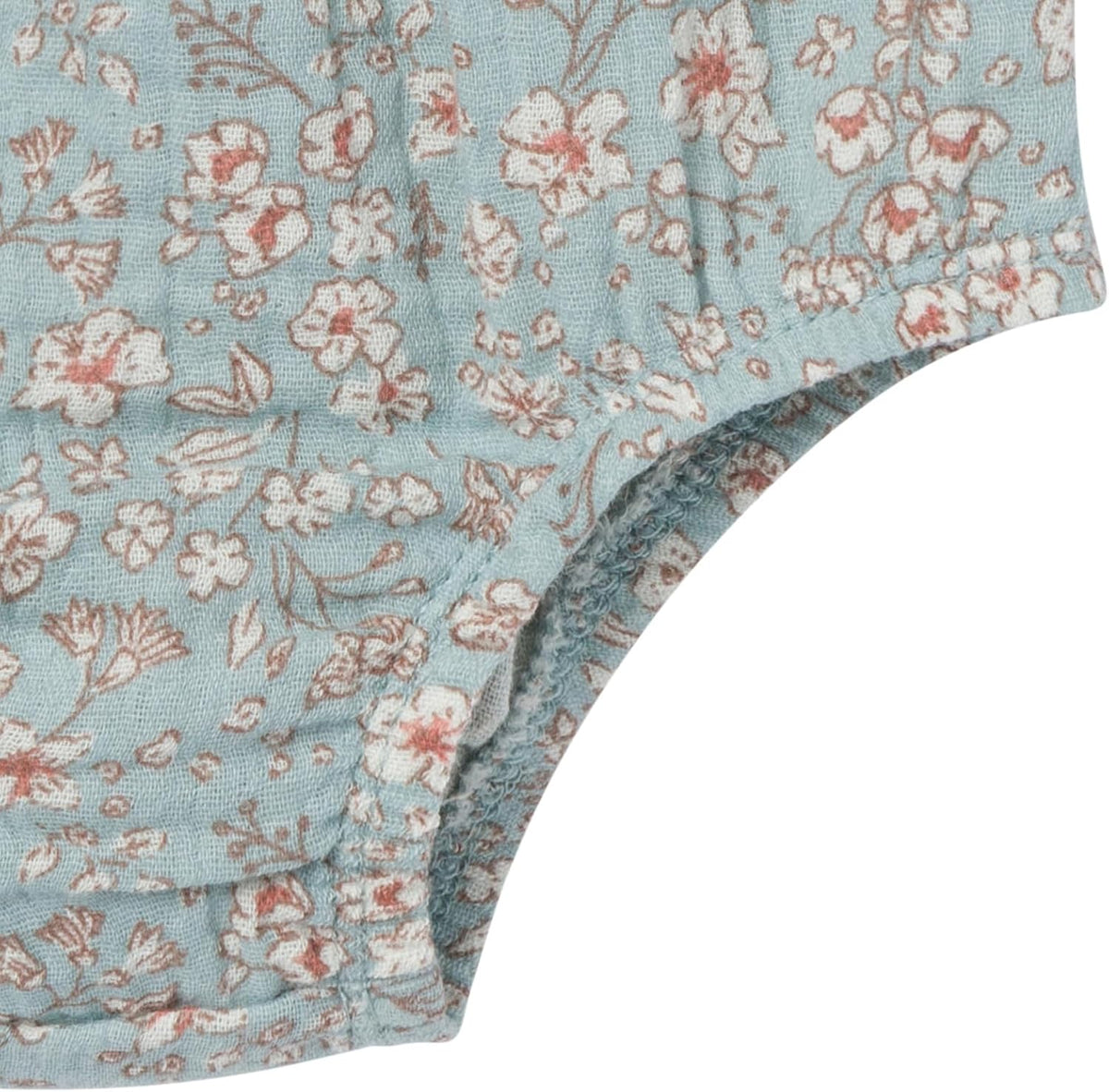 Baby Girls' 2-piece Puffed Sleeve Dress & Diaper Cover Set