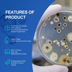 Nutrient Agar Petri Dishes Plates & Cotton Swabs Science Kit 10 PCS