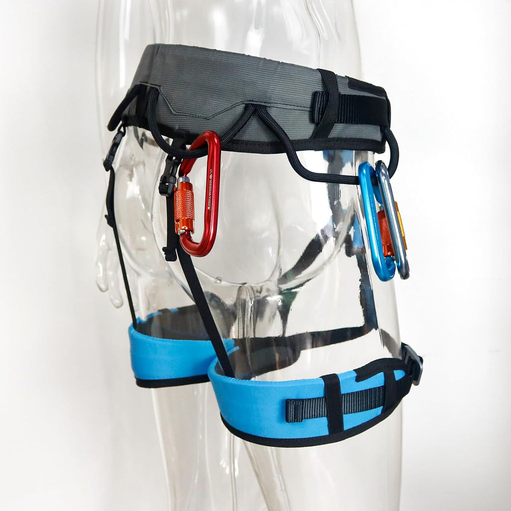 Climbing Harness, Mountaineering Rock Climbing Harness, Men Women Tree Ice Climbing Half Body, Safety Belt Rappelling