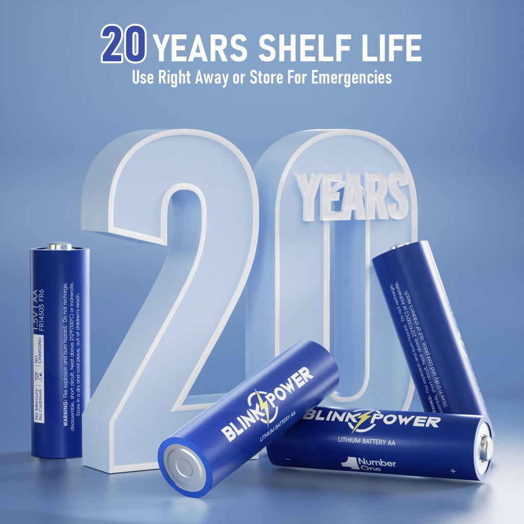 Lithium Batteries AA 16 Pack, No.1 Lasting, 1.5V