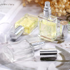 18 Pack Clear Glass Fine Mist Atomizer Spray Bottles, 15ml Refillable Mini Perfume Bottle, Empty Glass Perfume