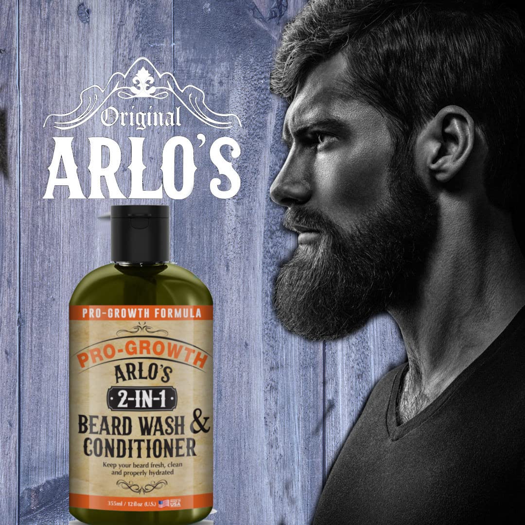 2-in-1 Beard Wash and Conditioner 12 oz. - Pro Growth Formula