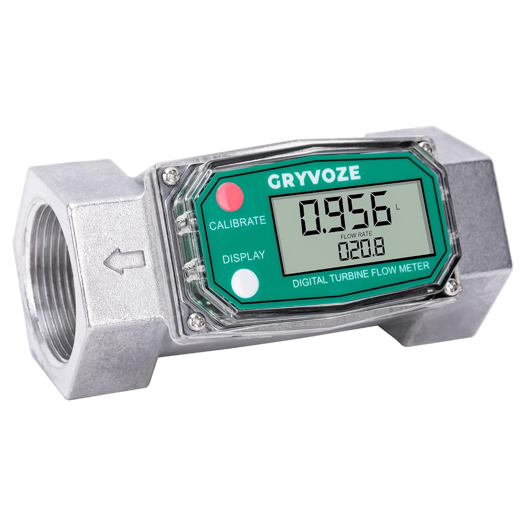 1.5" NPT Water Flow Meter, Farm & Irrigation, Pool, Diesel, Liquids