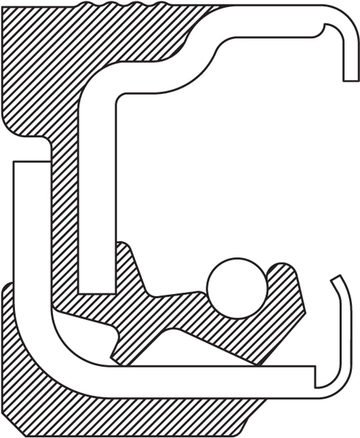 National 370219A Wheel Seal for Dexter FWRW