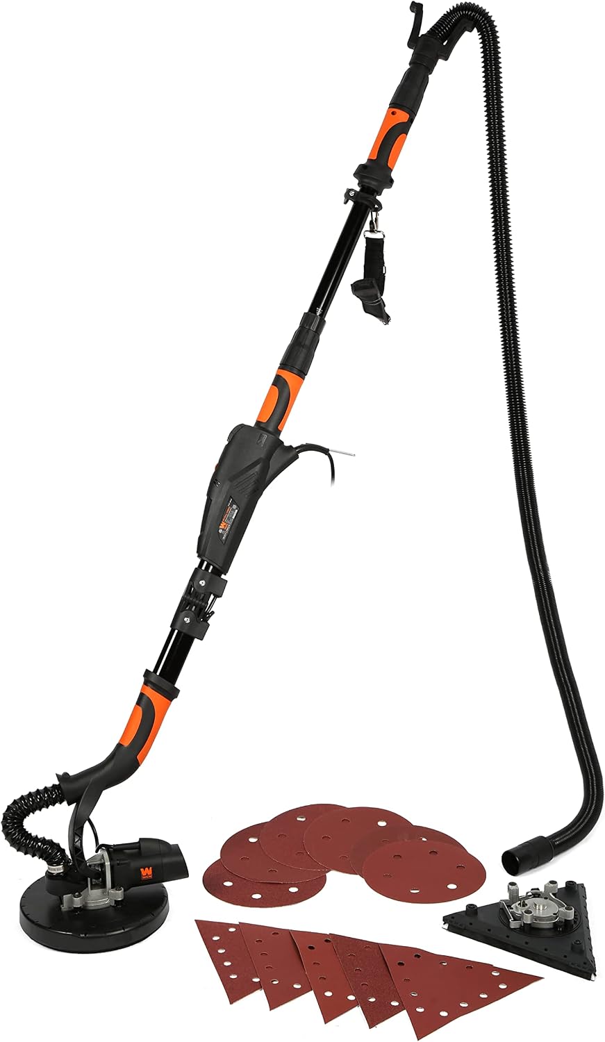 DW5084 5-Amp 2-in-1 Variable Speed Dual-Head Drywall Sander with 15-Foot Dust Hose , Black