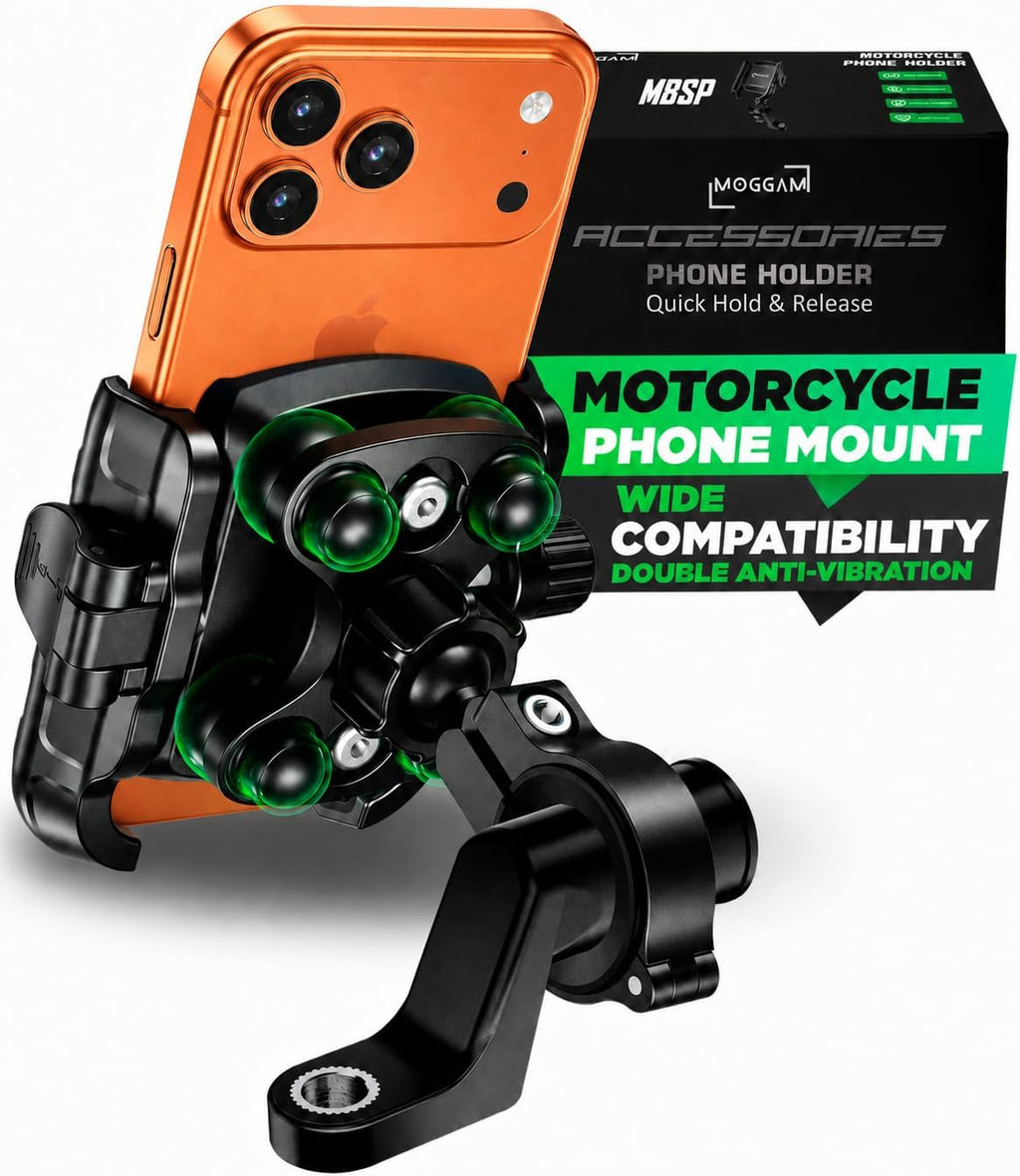 Motorcycle Phone Mount Anti Vibration Mirror & Handlebar Scooter | Cell phone holder for motorcycle with vibration