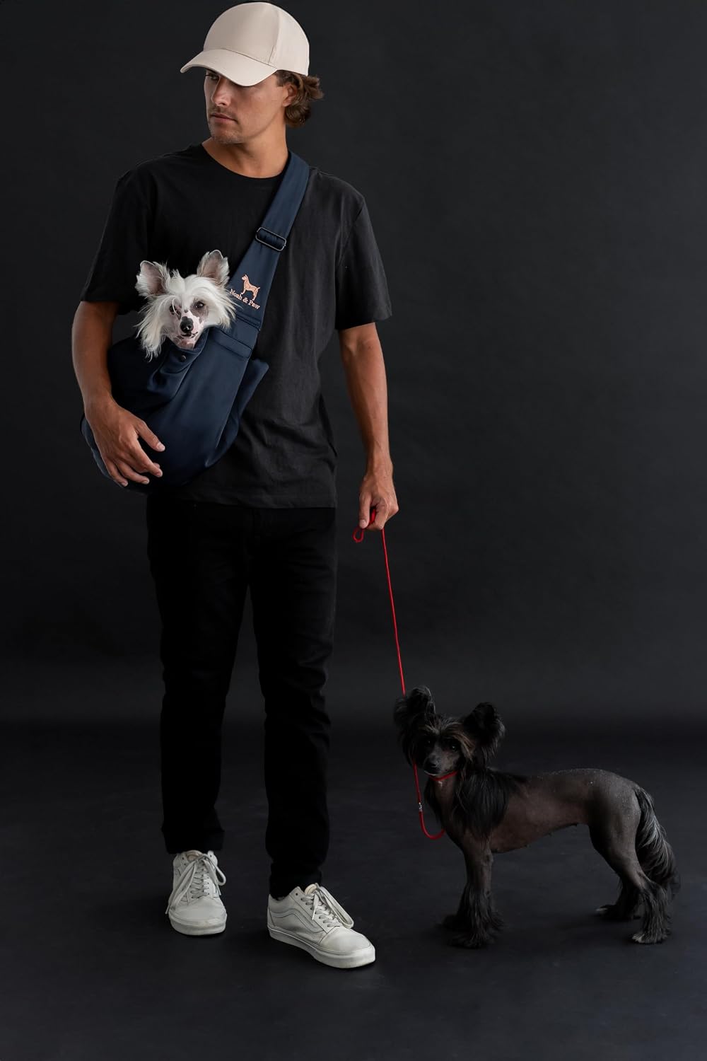 Dog Sling Carrier for Small Dogs 5-18lb, Dog Sling for Small Dogs and Cats, Dog Carrier with Adjustable Padded Strap