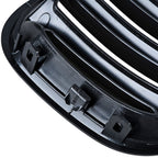 LeeMas Matte Black M-Color Kidney Grille for 2004-2006 BMW E53 X5 LCI