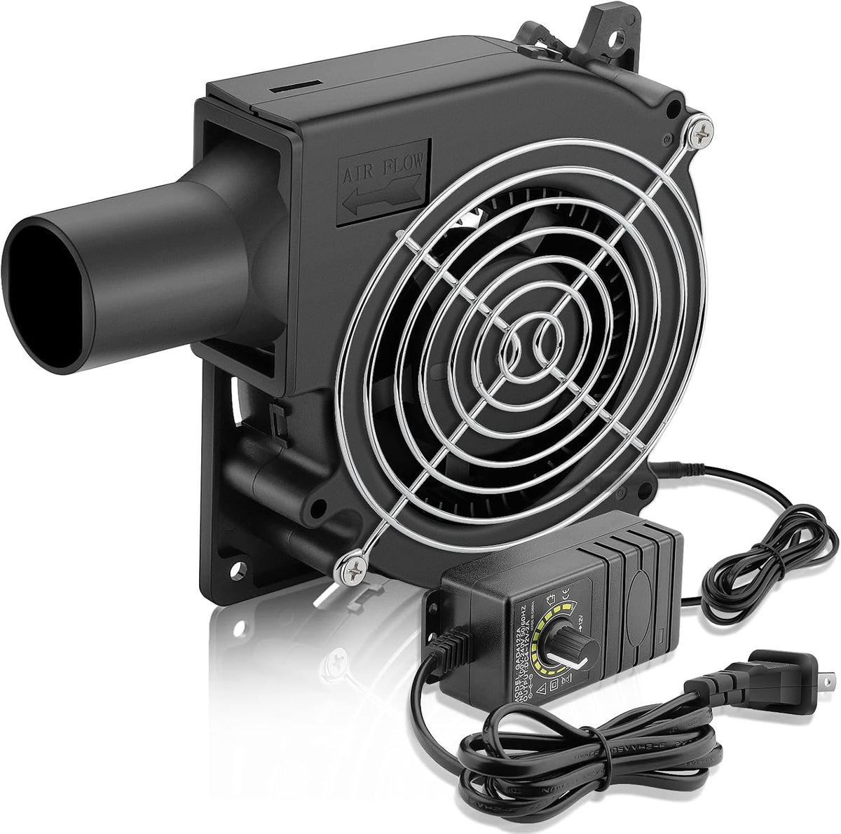 120mm Squirrel Cage 12V Electric Blower Fan with Speed Controller