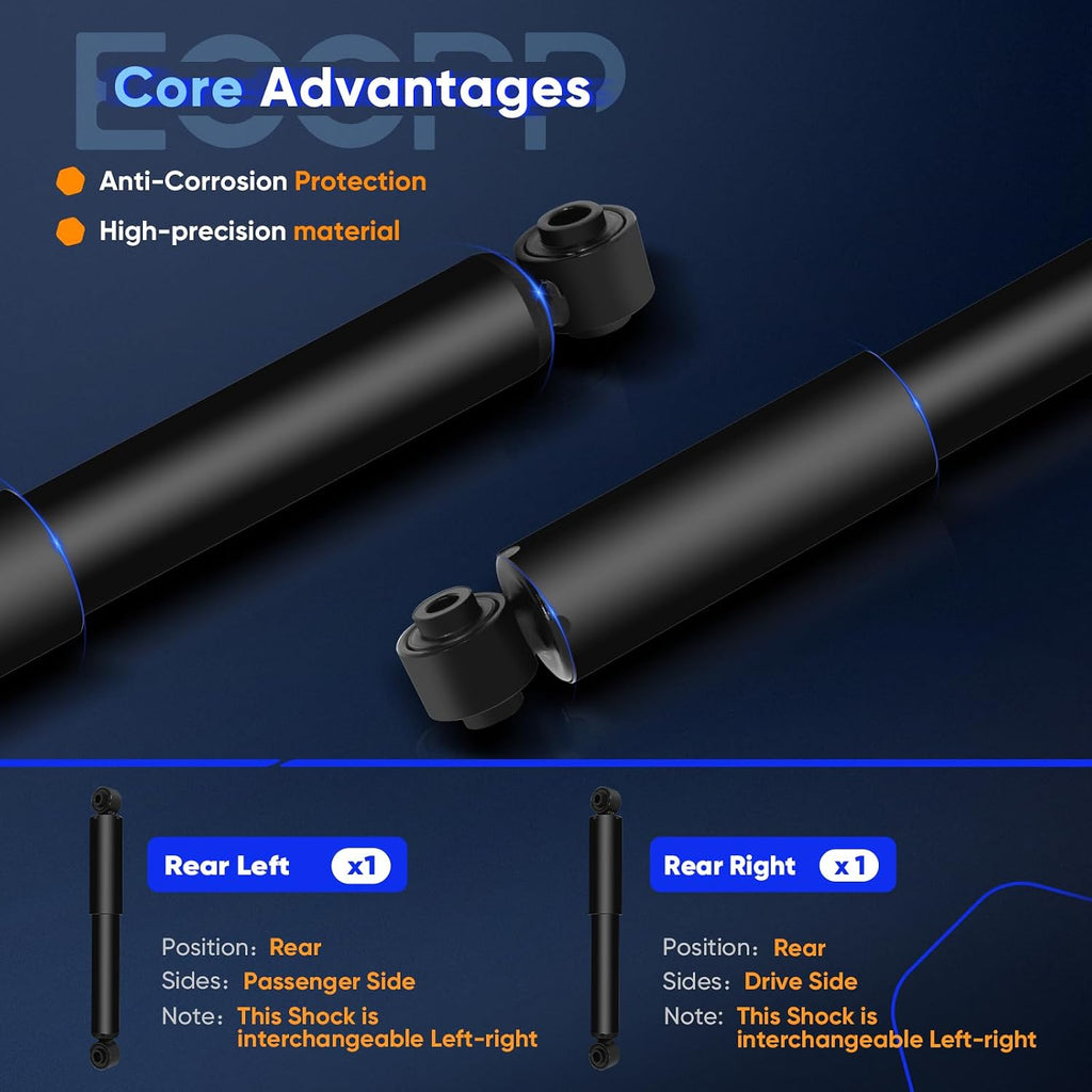 Shocks Struts, ECCPP Rear Shocks Absorbers for Chevy Cobalt 2005-2010