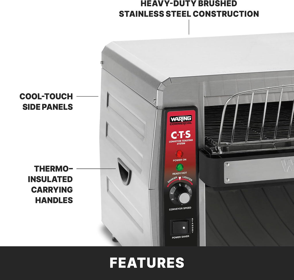 Heavy-Duty Conveyor Toaster with 450 Slices per Hour