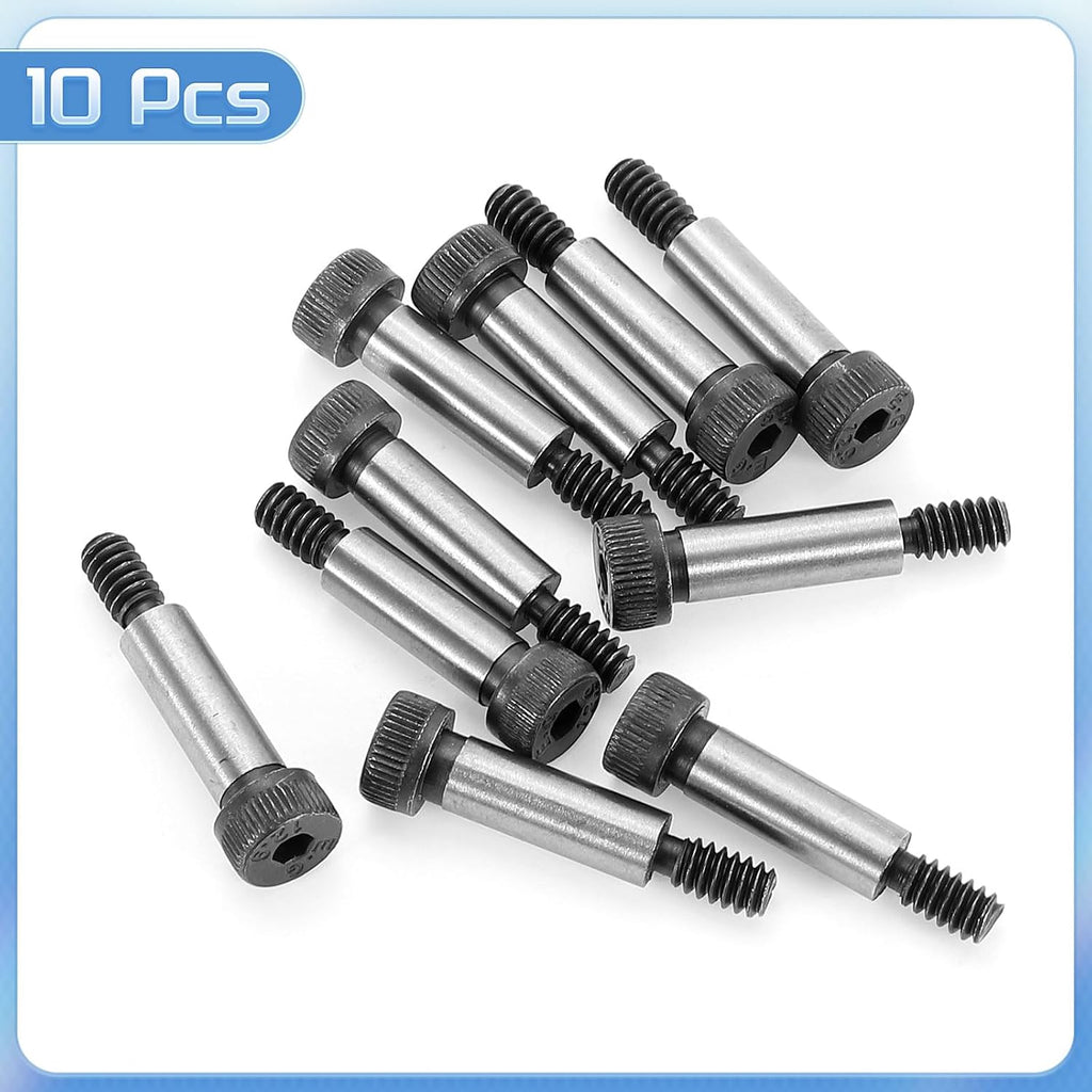 uxcell Hexagon Socket Head Screw,3/4" L,1/4" Dia,#10-24 Thread,10pcs