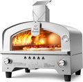 Gas Pizza Oven, Portable Propane Pizza Oven with 15 inch Pizza Stone, Stainless Steel Pizza Maker for Outdoor Cooking
