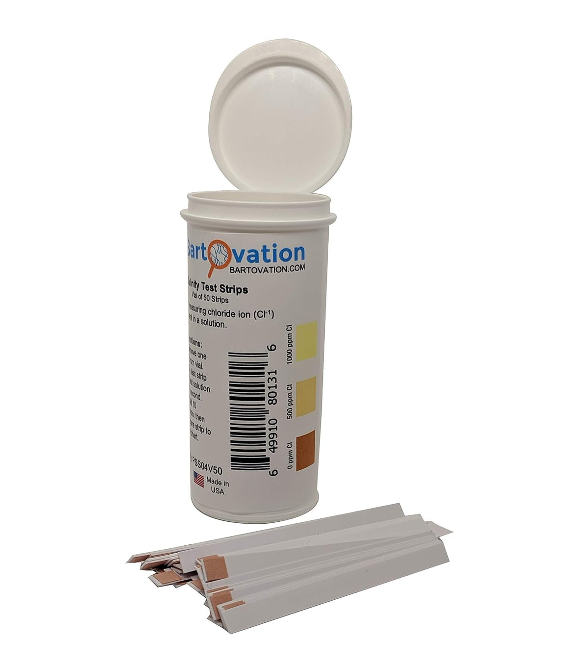 Salinity Test Strips, 0-1000 ppm, 50-Pack