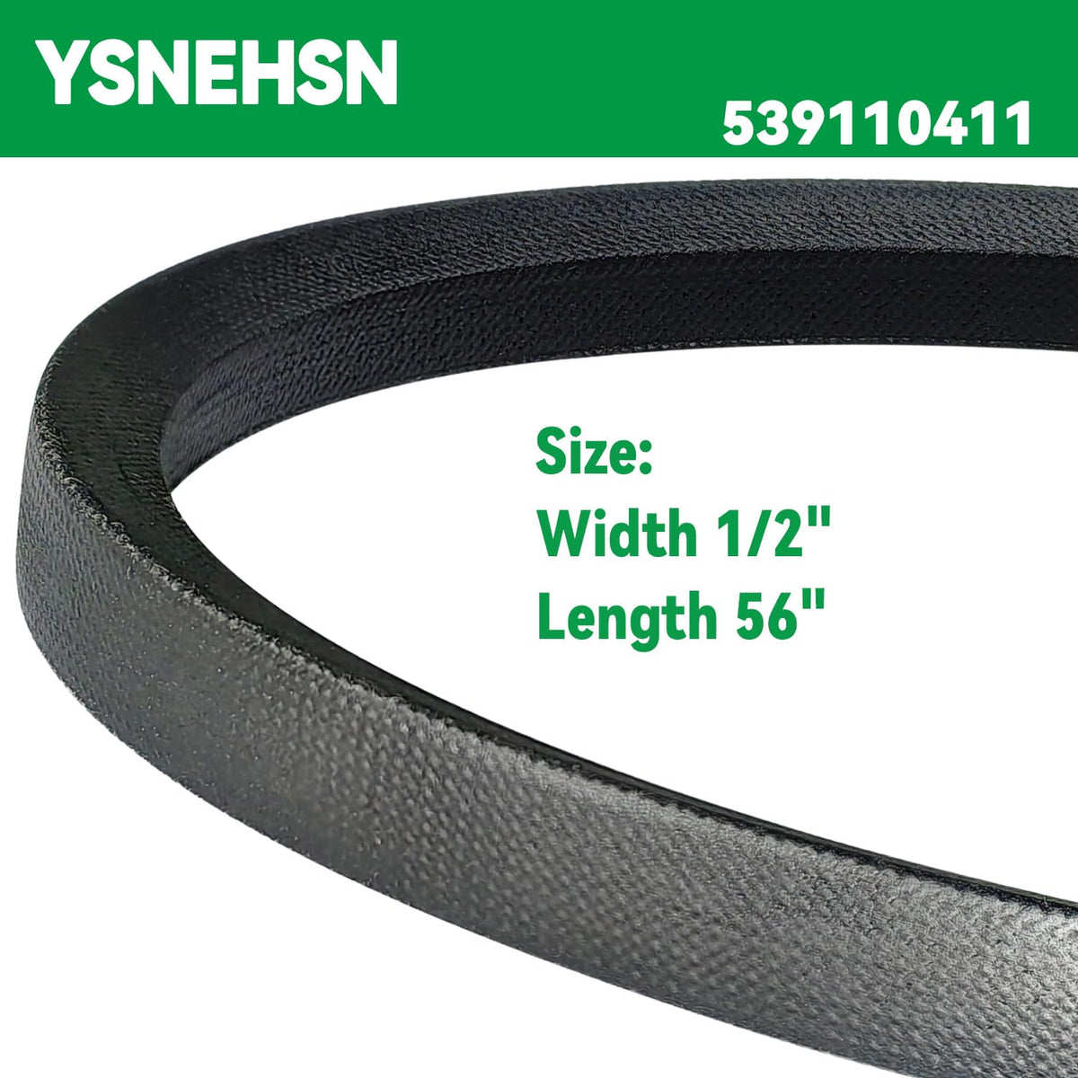 539110411 Lawn Mower Drive Belt Fits for Husqvarna 460ZX CZ3815 CZ4217 CZ42175 RZ4623 RZ5424 Z5426 Z4824 Z4824 RZ4619 Replaces MTD 1651-43 754-0230 754-0261 954-0230 (1/2" x 56")