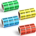 4 Rolls Inventory Numbered Stickers 1-1000, 30x20mm Inventory Stickers Consecutively Number Labels Self-Adhesive