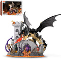 Dragon Building Set with Dice Tower, 919 PCS Flaming Medieval Castle Building Blocks Set, Fantasy Model Kit Home