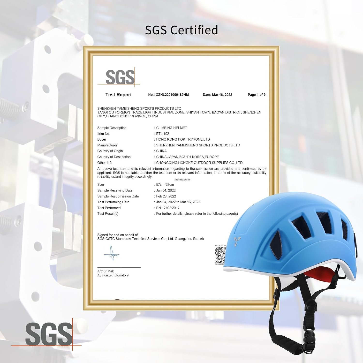 Climbing Helmet EN 12492 Certified Half Dome Helmet Ultralight Design with 11 Ventilation Ports & Headlamp Clips for