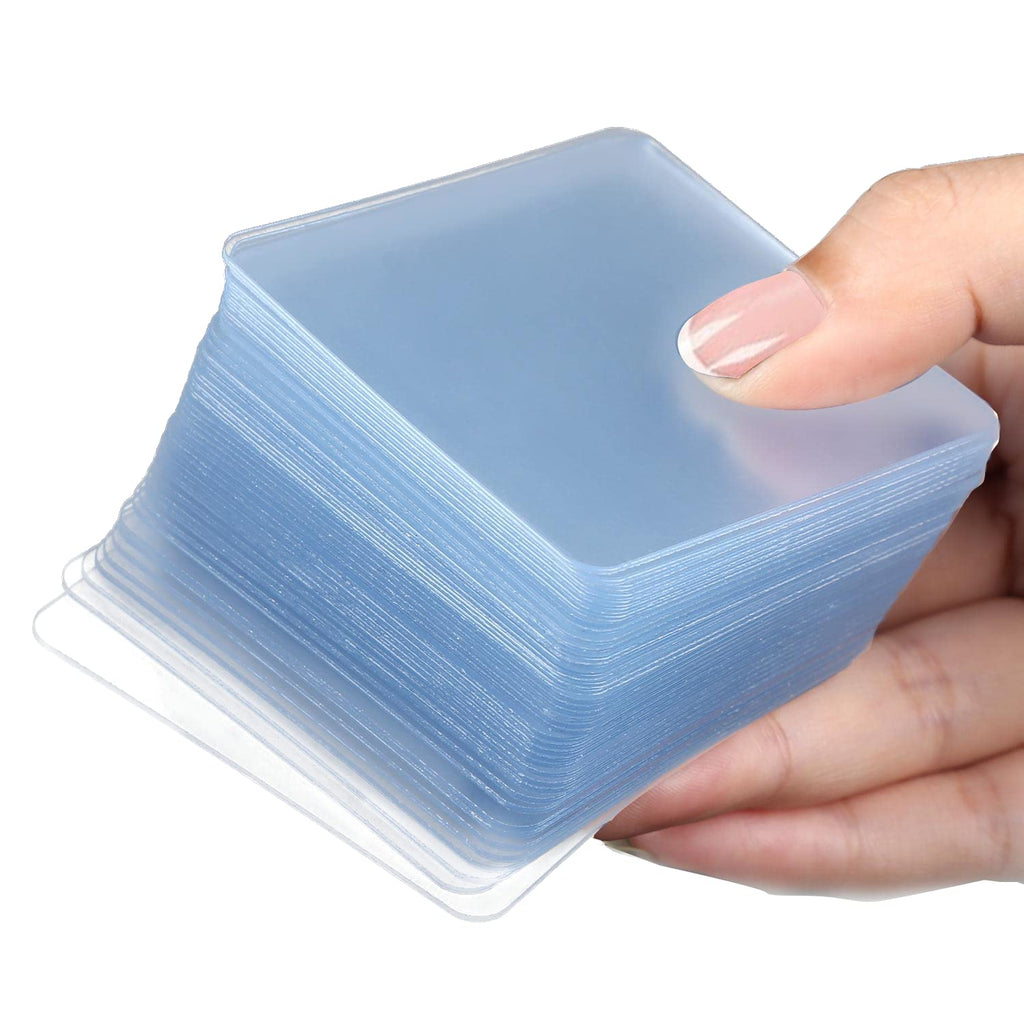 50PCS Double Sided Adhesive Pads for Mounting, 2-3/8inch Two Sided Pre-Cut Square Tape, Sticky Tack Double Sided Tape