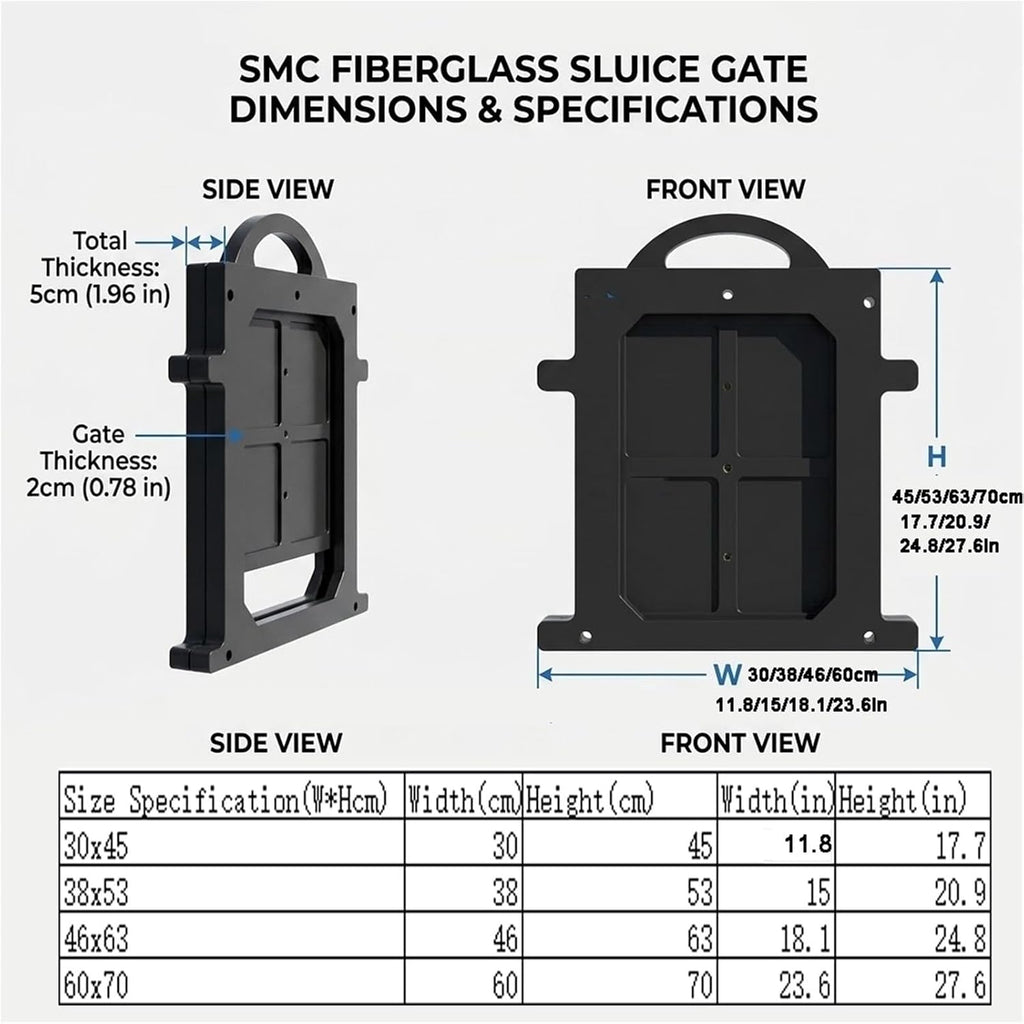 Fiberglass Irrigation Slide Gate,Water Control Valve
