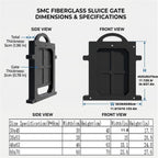 Fiberglass Irrigation Slide Gate,Water Control Valve