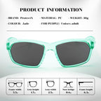 Stylish Safety Glasses Anti-Fog Scratch Jade Tinted Smoke - 2PC