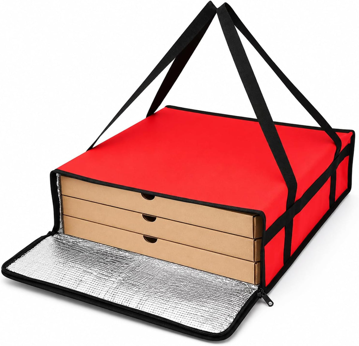 Large Insulated Pizza Delivery Bag 20"x20"x6", Pizza Warmer Bags