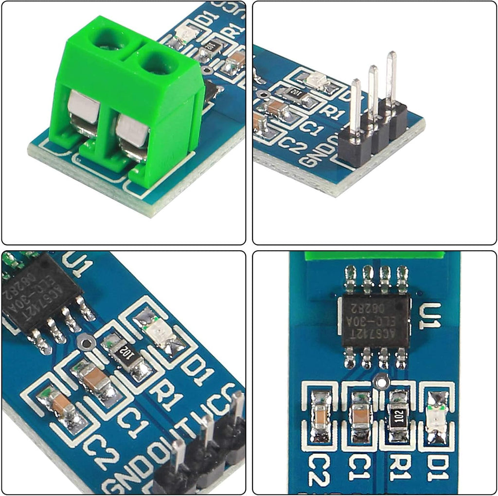3PCS 30A Range Current Sensor ACS712 Module AC/DC for Arduino (30A)