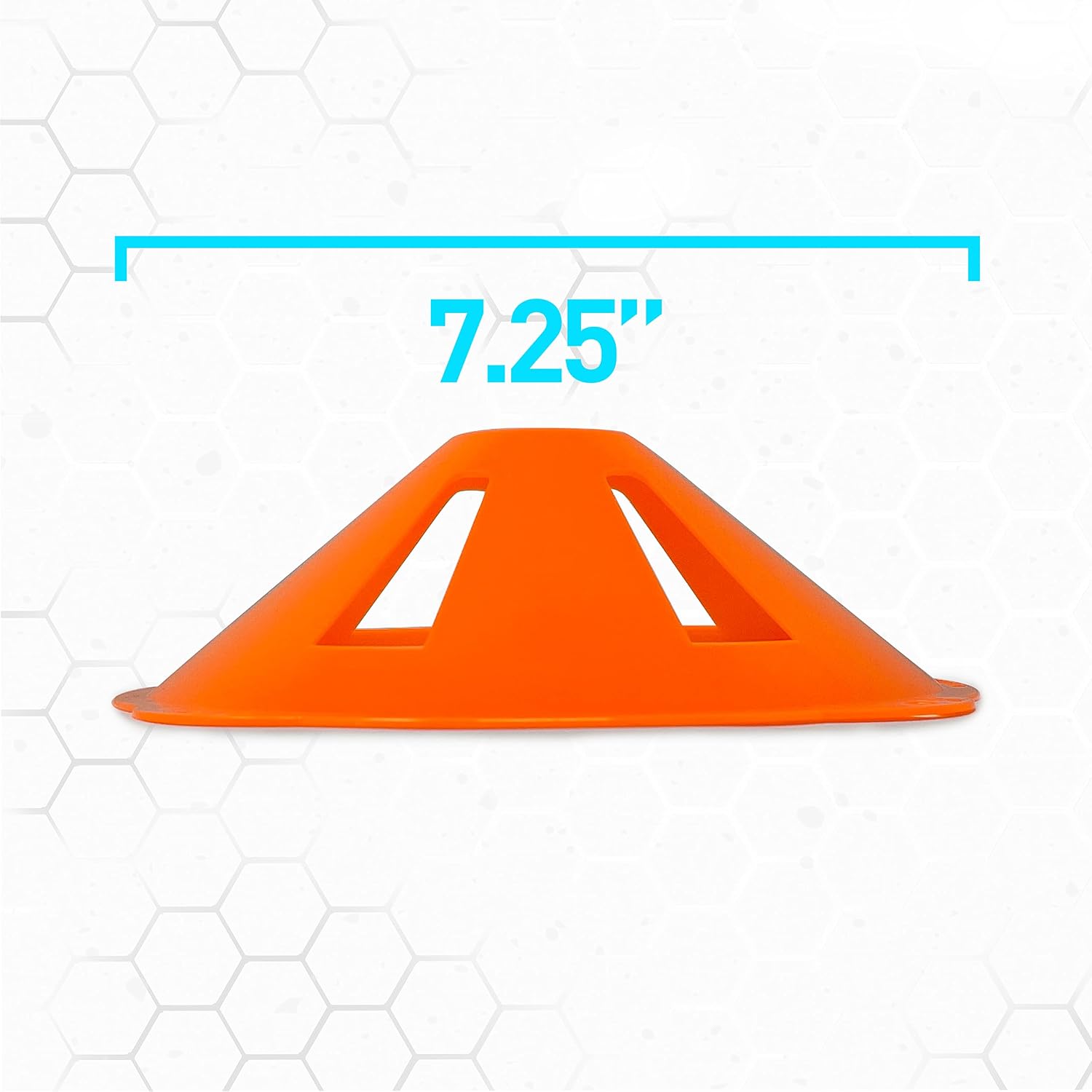 Franklin Orange Marker Discs - 4 Pack | Collapsible Safety Design, Stackable Storage, Multi-Sport Marker Drills