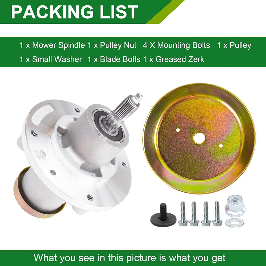 539112170 Spindle Assembly with 539113300 Pulley - Fits 61 Inch Mower Decks Husqvarna MZ61 MZ6125 MZD61 EZ6124 FD61M MZ 28 ZT BF MZ6125C MZ6128BF MZ61 EZ5224 Zero Turn Mowers (1-Pack)