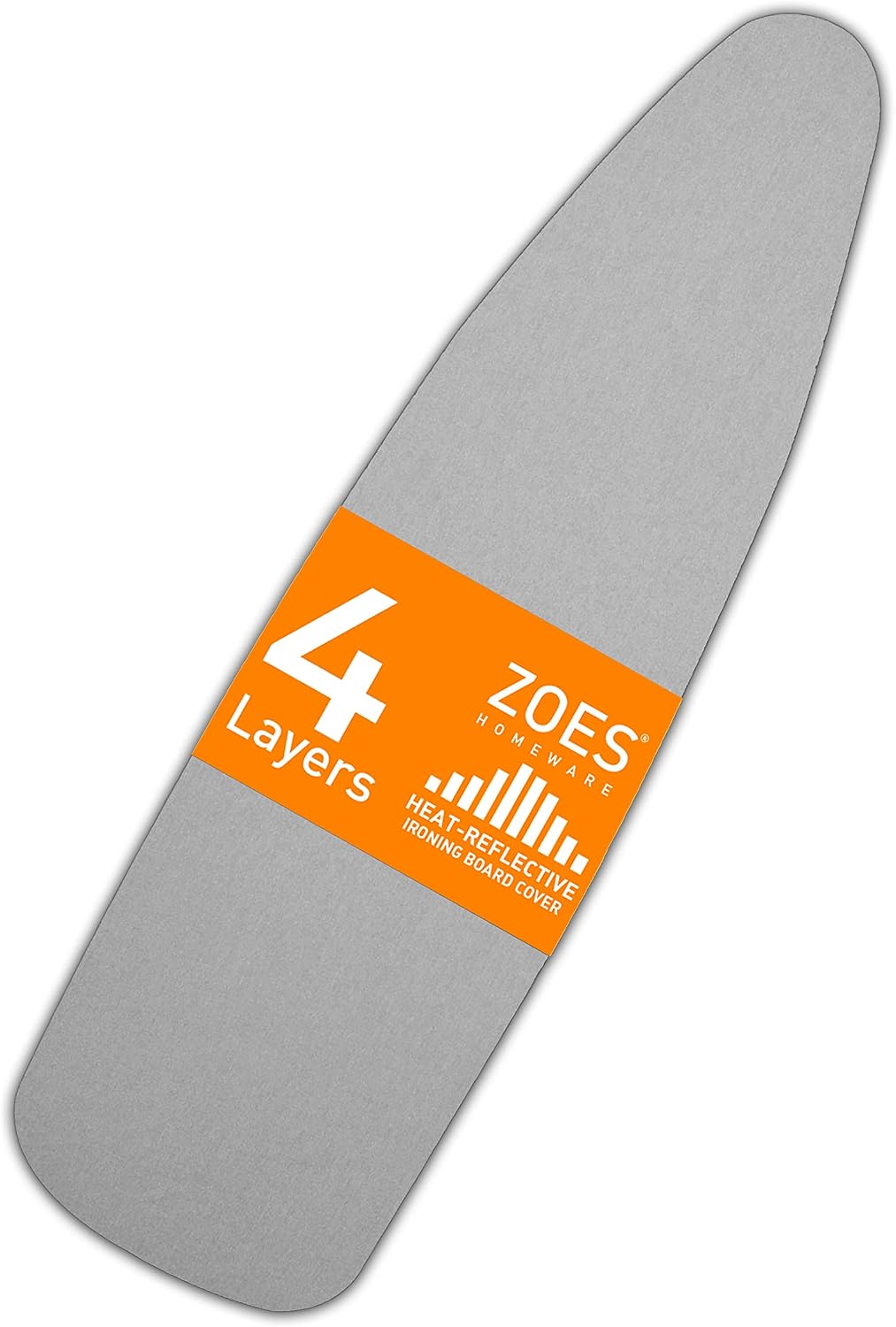 Ironing Board Cover and Pad | 100% Cotton Cover with Padding Standard Size with Aluminum Coating | Heat-Reflective