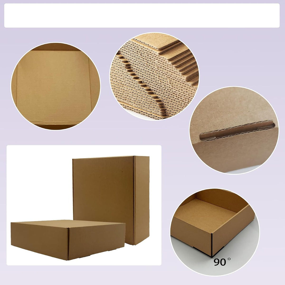 11x9.6x3 Inch Brown Shipping Boxes 25 Pack,Large Gift Boxes,Bulk of Mailers