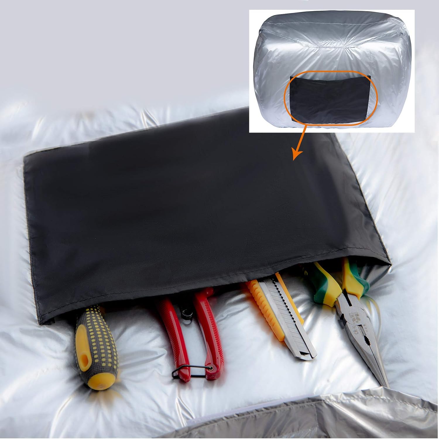Waterproof Generator Cover Inverter Generator Storage Cover for Most Universal Generator 1000-2500 Watt (L24.5" x