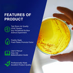 Nutrient Agar Petri Dishes Science Project Kit,10 Pre-Poured Agar Plates and Cotton Swabs for Science Experiments