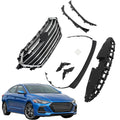 LABLT Front Bumper Grille Kit Replacement for Elantra
