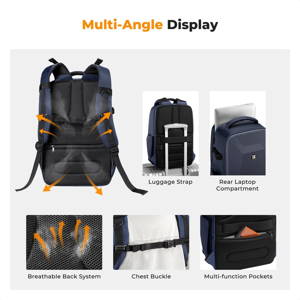 Camera Backpack,Hardshell Photography DSLR Camera Bag | 15-15.6 Inch Laptop Compartment, Waterproof, Hard Shell