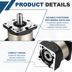 DTGN Planetary Gearbox Speed Reducer Ratio 5:1 Backlash 12 Arc‑min