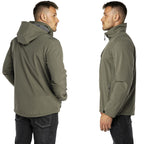 Men's Softshell Jacket Waterproof Fleece Rain Shell Coat