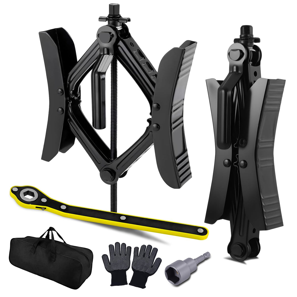 Camper Wheel Chock Stabilizer 2 Sets, X-Shaped RV Stabilizer