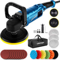 Buffer Polisher, 1800W 6 inch/7 inch Rotary Buffer Polisher Waxer, 2026 Upgraded 750-3100RPM Car Buffers and