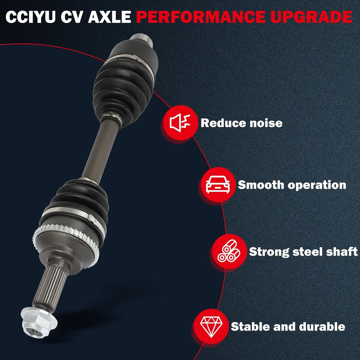CCIYU Front CV Axle Shaft Assembly for Ford for Escape 2001-2008 for Mazda