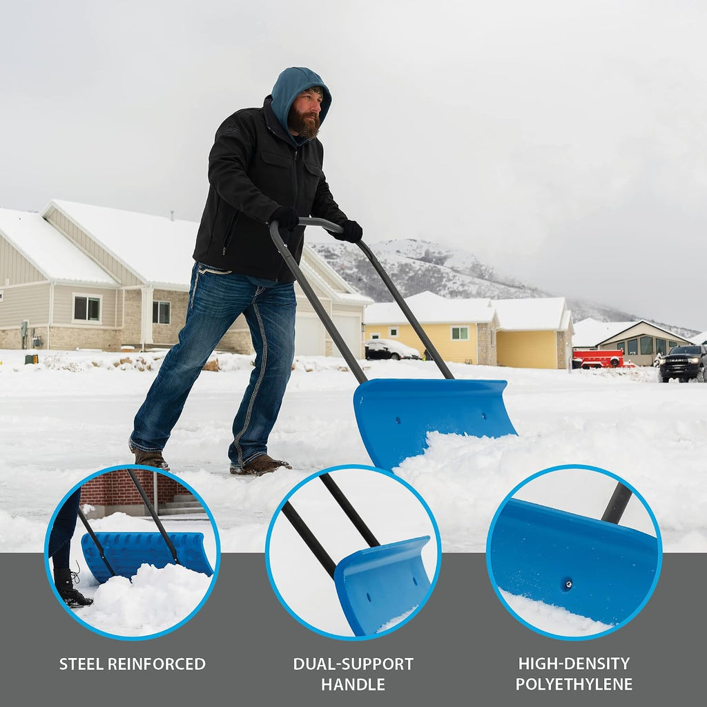 Snow Pusher, 42” Heavy Duty Snow Plow Shovel