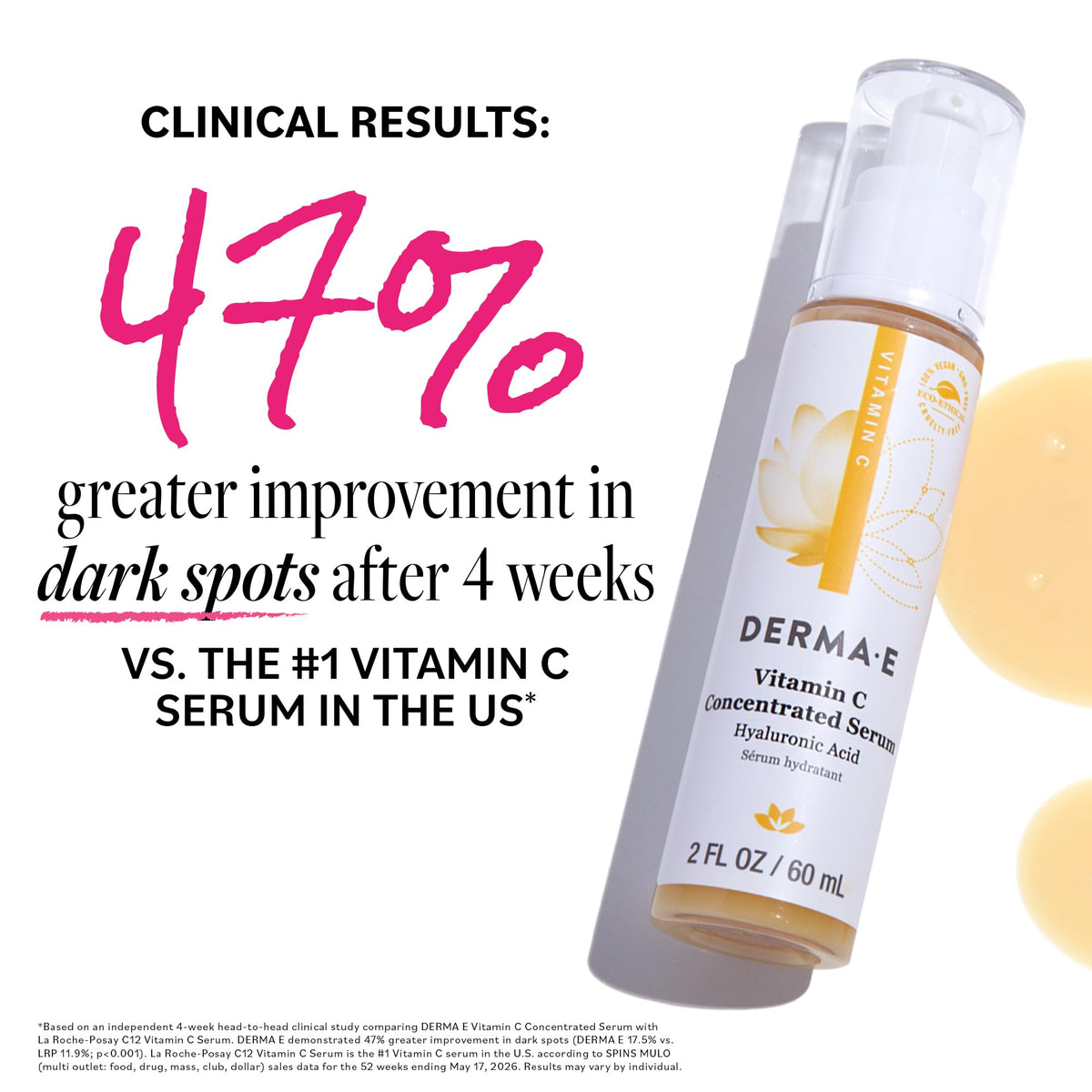 Vitamin C Concentrated Face Serum to Hydrate & Brighten, 2 Oz