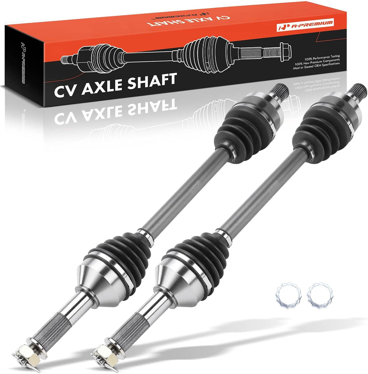 A-Premium Set of 2 Rear CV Axle Shaft Assembly