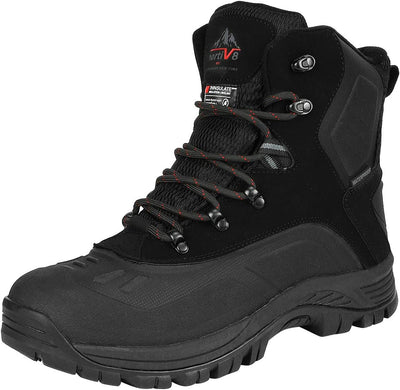 Men's Waterproof Hiking Winter Snow Boots | Insulated Construction Hunting Ski Work Boots TUNDRA